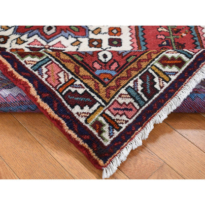 Persian Wool Hand Knotted Rug Red Ivory 3.5X5.1 -O087468