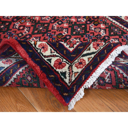 Persian Wool Hand Knotted Rug Red Ivory 2.6X10.0 -O087476
