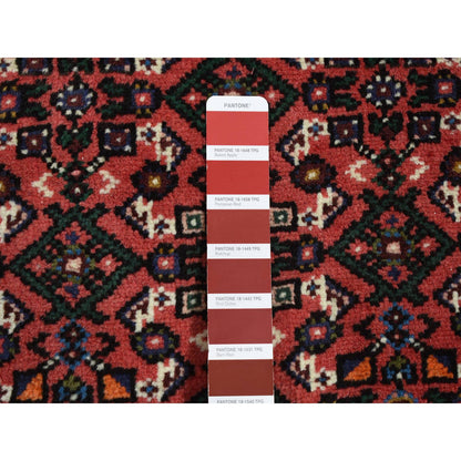 Persian Wool Hand Knotted Rug Red Ivory 2.6X10.0 -O087476