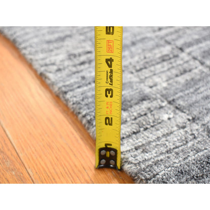 Modern and Contemporary Wool Hand Loomed Rug Grey No Border 2.0X2.0 -O087481