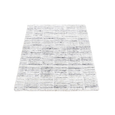 Modern and Contemporary Wool Hand Loomed Rug Ivory No Border 1.10X2.0 -O087482