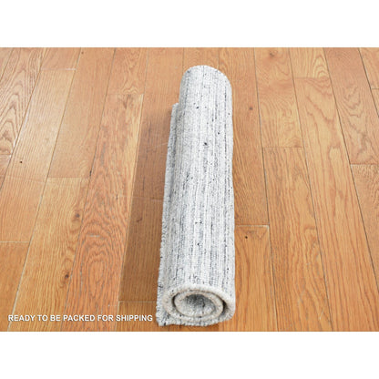 Modern and Contemporary Wool Hand Loomed Rug Ivory No Border 1.10X2.0 -O087482