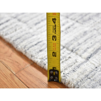 Modern and Contemporary Wool Hand Loomed Rug Ivory No Border 1.10X2.0 -O087482