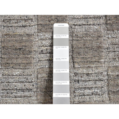 Modern and Contemporary Wool Hand Loomed Rug Grey No Border 2.1X2.3 -O087483