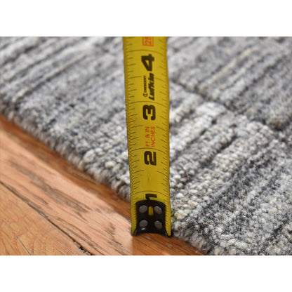 Modern and Contemporary Wool Hand Loomed Rug Grey No Border 2.0X2.0 -O087485