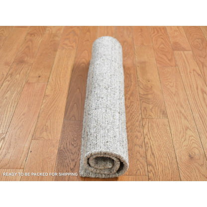 Modern and Contemporary Wool Hand Loomed Rug Beige No Border 2.0X2.1 -O087486