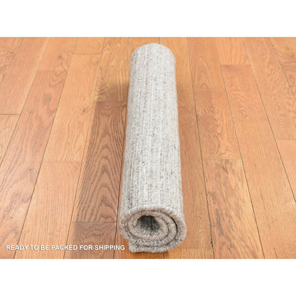 Modern and Contemporary Wool Hand Loomed Rug Beige No Border 2.1X2.1 -O087487