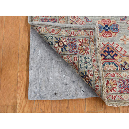 Kazak Wool Hand Knotted Rug Grey Gray 2.10X8.0 -O087492
