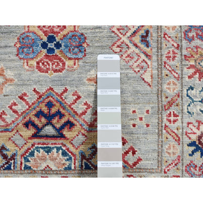 Kazak Wool Hand Knotted Rug Grey Gray 2.10X8.0 -O087492