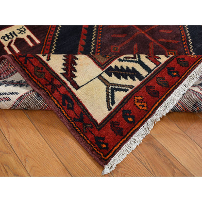 Persian Wool Hand Knotted Rug Red Ivory 5.2X10.6 -O087524