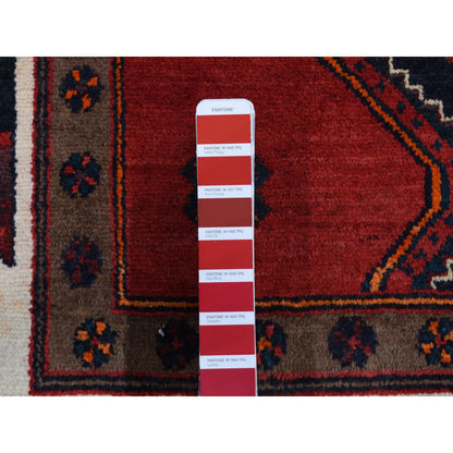Persian Wool Hand Knotted Rug Red Ivory 5.2X10.6 -O087524