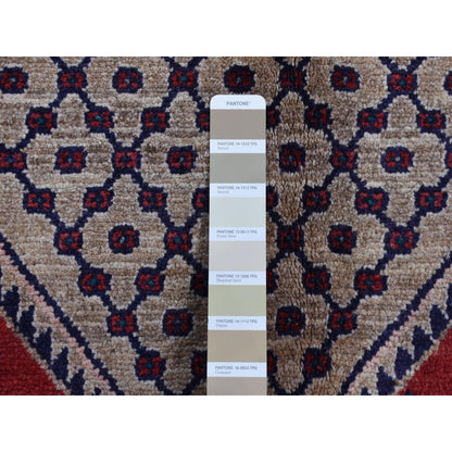 Persian Wool Hand Knotted Rug Brown Yale Blue 5.1X10.2 -O087527