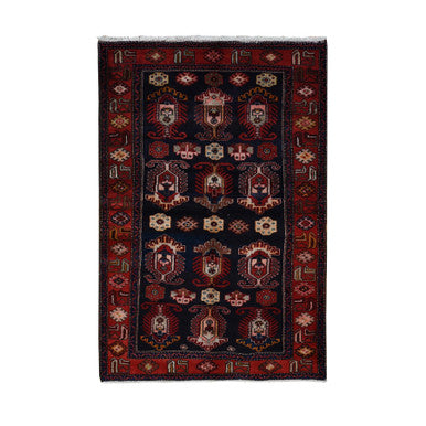 Persian Wool Hand Knotted Rug Red Red 4.8X7.0 -O087540