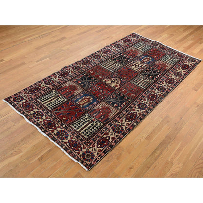 Persian Wool Hand Knotted Rug Red Ivory 5.1X10.0 -O087542