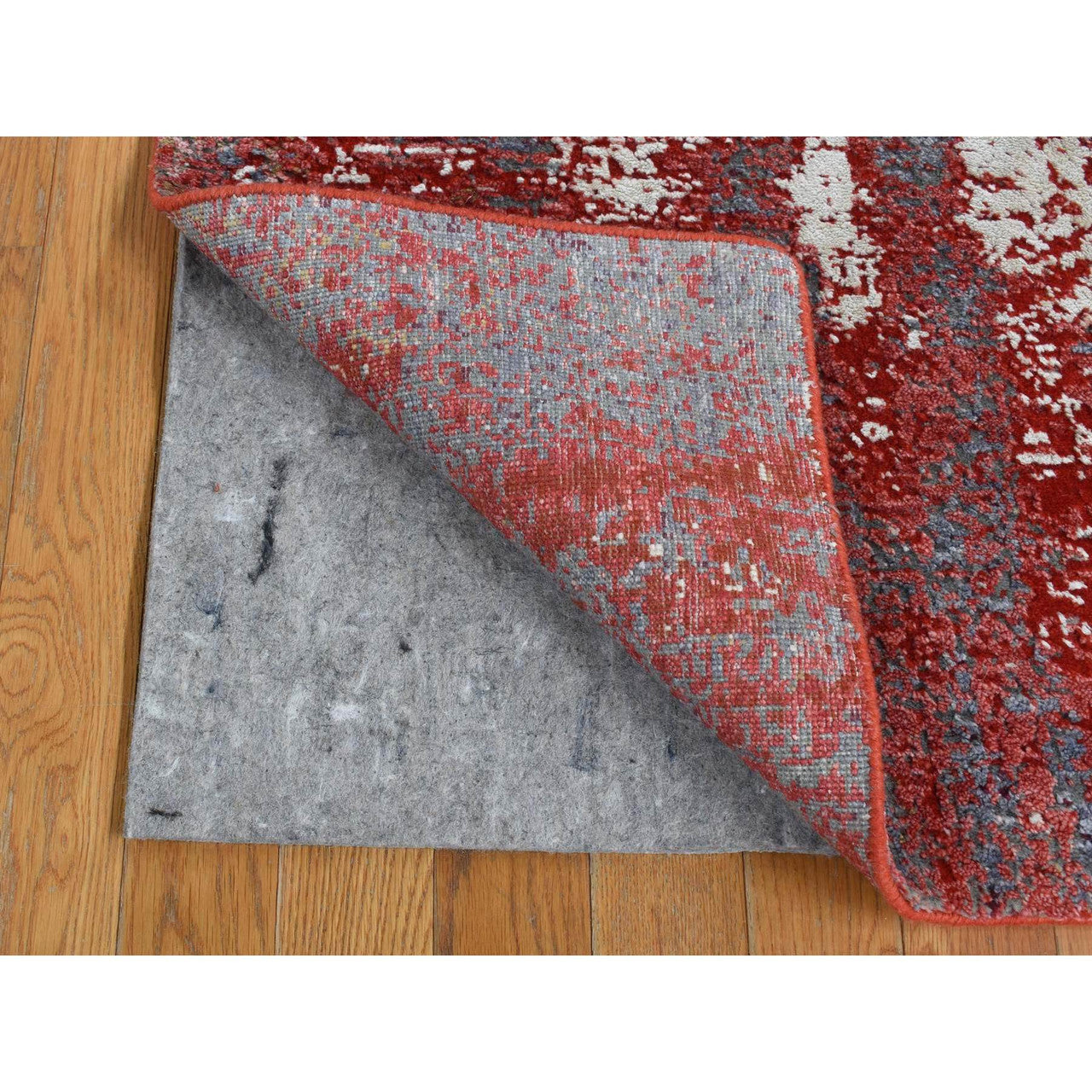 Modern and Contemporary Wool Hand Knotted Rug Red No Border 2.4X4.7 -O087544