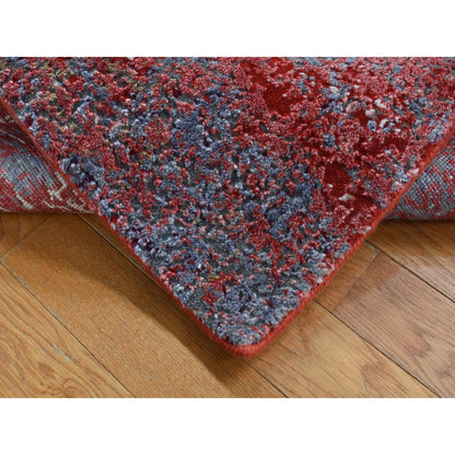 Modern and Contemporary Wool Hand Knotted Rug Red No Border 2.4X4.7 -O087544