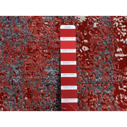 Modern and Contemporary Wool Hand Knotted Rug Red No Border 2.4X4.7 -O087544