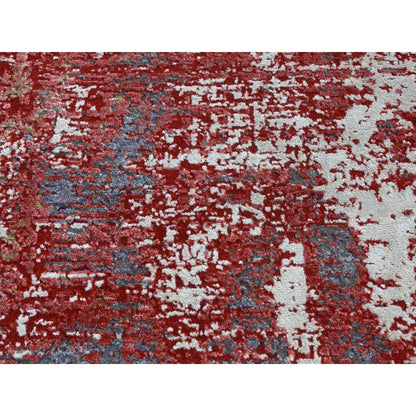 Modern and Contemporary Wool Hand Knotted Rug Red No Border 2.4X4.7 -O087544