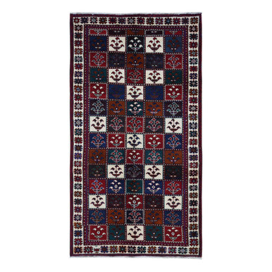 Persian Wool Hand Knotted Rug Red Ivory 4.10X9.2 -O087552