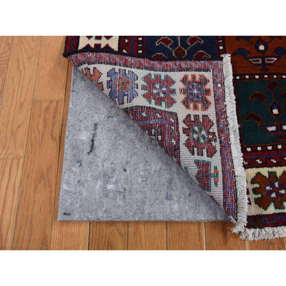 Persian Wool Hand Knotted Rug Red Ivory 4.10X9.2 -O087552