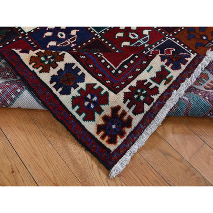 Persian Wool Hand Knotted Rug Red Ivory 4.10X9.2 -O087552
