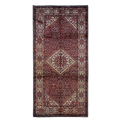 Persian Wool Hand Knotted Rug Red Ivory 5.3X11.0 -O087559
