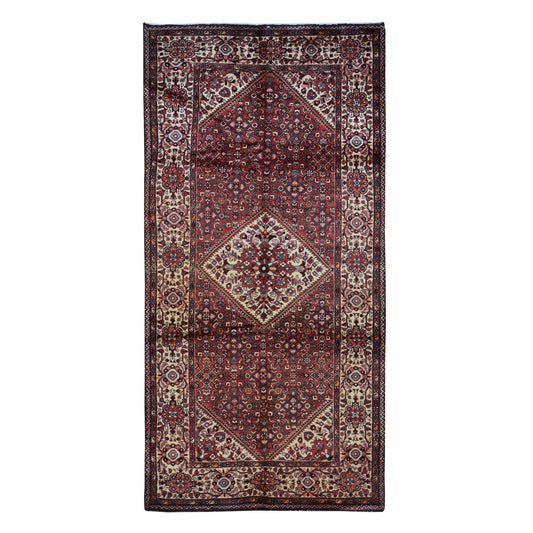 Persian Wool Hand Knotted Rug Red Ivory 5.3X11.0 -O087559
