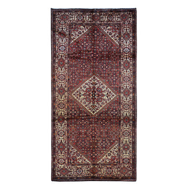 Persian Wool Hand Knotted Rug Red Ivory 5.3X11.0 -O087559