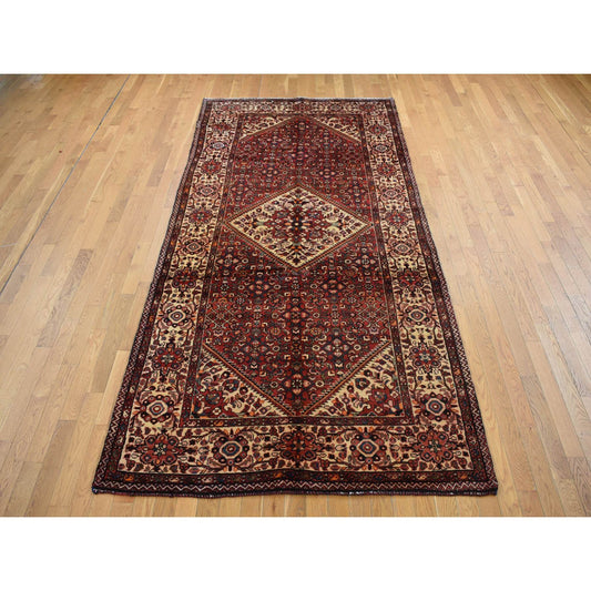 Persian Wool Hand Knotted Rug Red Ivory 5.3X11.0 -O087559