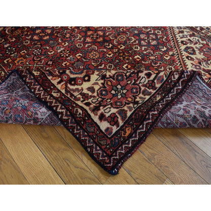 Persian Wool Hand Knotted Rug Red Ivory 5.3X11.0 -O087559