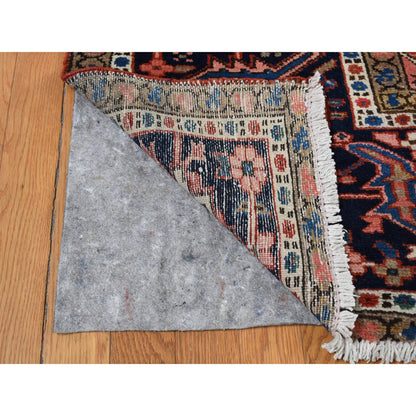 Heriz Wool Hand Knotted Rug Red Blue 12.3X16.1 -O087561