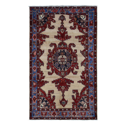 Persian Wool Hand Knotted Rug Red Blue 5.3X9.10 -O087573