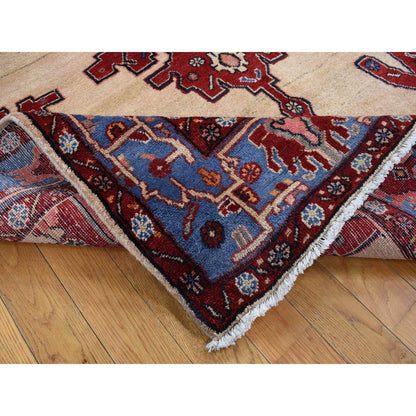 Persian Wool Hand Knotted Rug Red Blue 5.3X9.10 -O087573