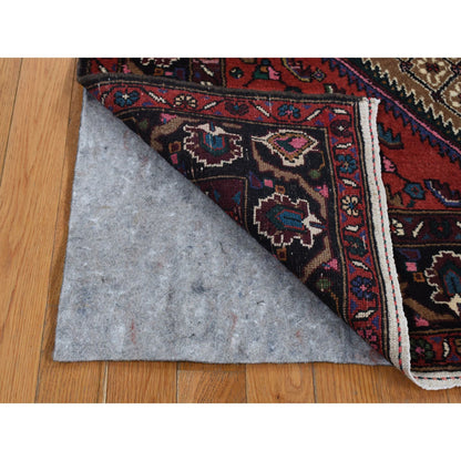 Persian Wool Hand Knotted Rug Brown Black 4.1X6.9 -O087574