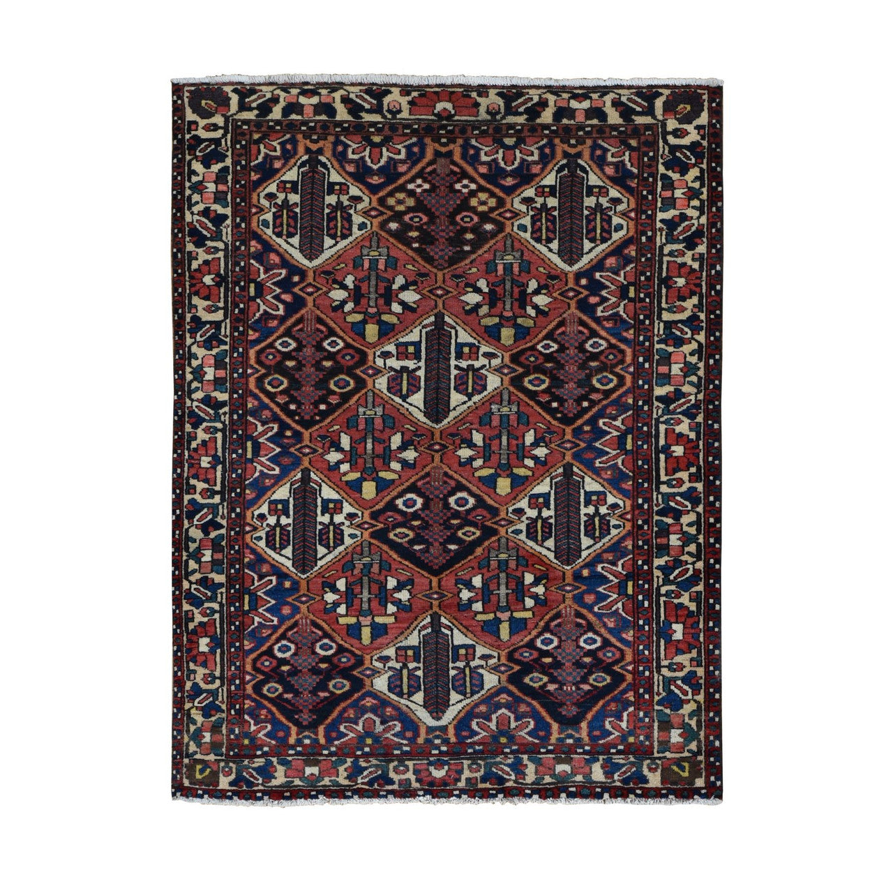 Persian Wool Hand Knotted Rug Red 5.0x6.9 -O087576
