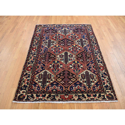 Persian Wool Hand Knotted Rug Red 5.0x6.9 -O087576