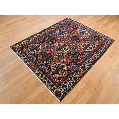 Persian Wool Hand Knotted Rug Red 5.0x6.9 -O087576