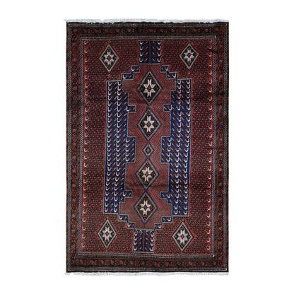 Persian Wool Hand Knotted Rug Red Red 6.8X10.5 -O087593