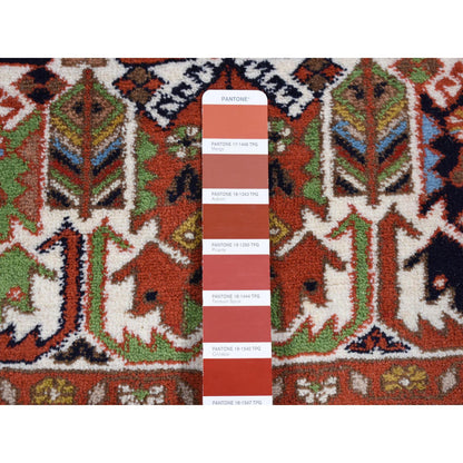 Persian Wool Hand Knotted Rug Ivory Blue 3.10X5.10 -O087608