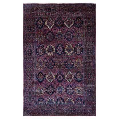 Antique Wool Hand Knotted Rug Pink Pink 8.10X14.1 -O087642