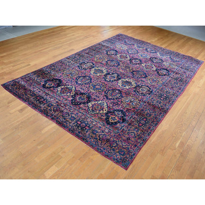 Antique Wool Hand Knotted Rug Pink Pink 8.10X14.1 -O087642
