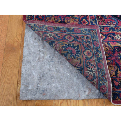 Antique Wool Hand Knotted Rug Pink Pink 8.10X14.1 -O087642