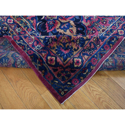 Antique Wool Hand Knotted Rug Pink Pink 8.10X14.1 -O087642