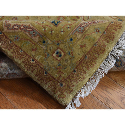 Fine Oriental Wool Hand Knotted Rug Brown No Border 3.0X23.3 -O087657