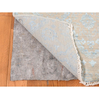 Transitional Wool & Silk Hand Knotted Rug Brown No Border 11.10X15.0 -O087663