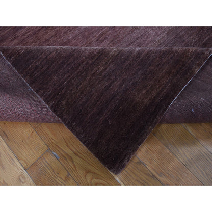 Modern and Contemporary Wool Hand Knotted Rug Brown No Border 12.4X15.0 -O087664