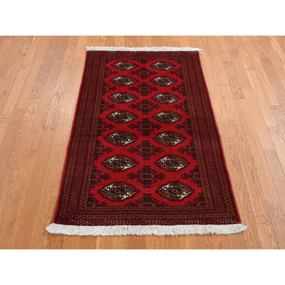 Tribal & Geometric Wool Hand Knotted Rug Red Red 3.2X4.8 -O087683
