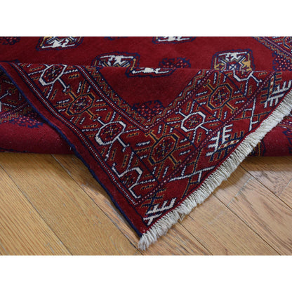Persian Wool Hand Knotted Rug Red Red 3.3X4.2 -O087684