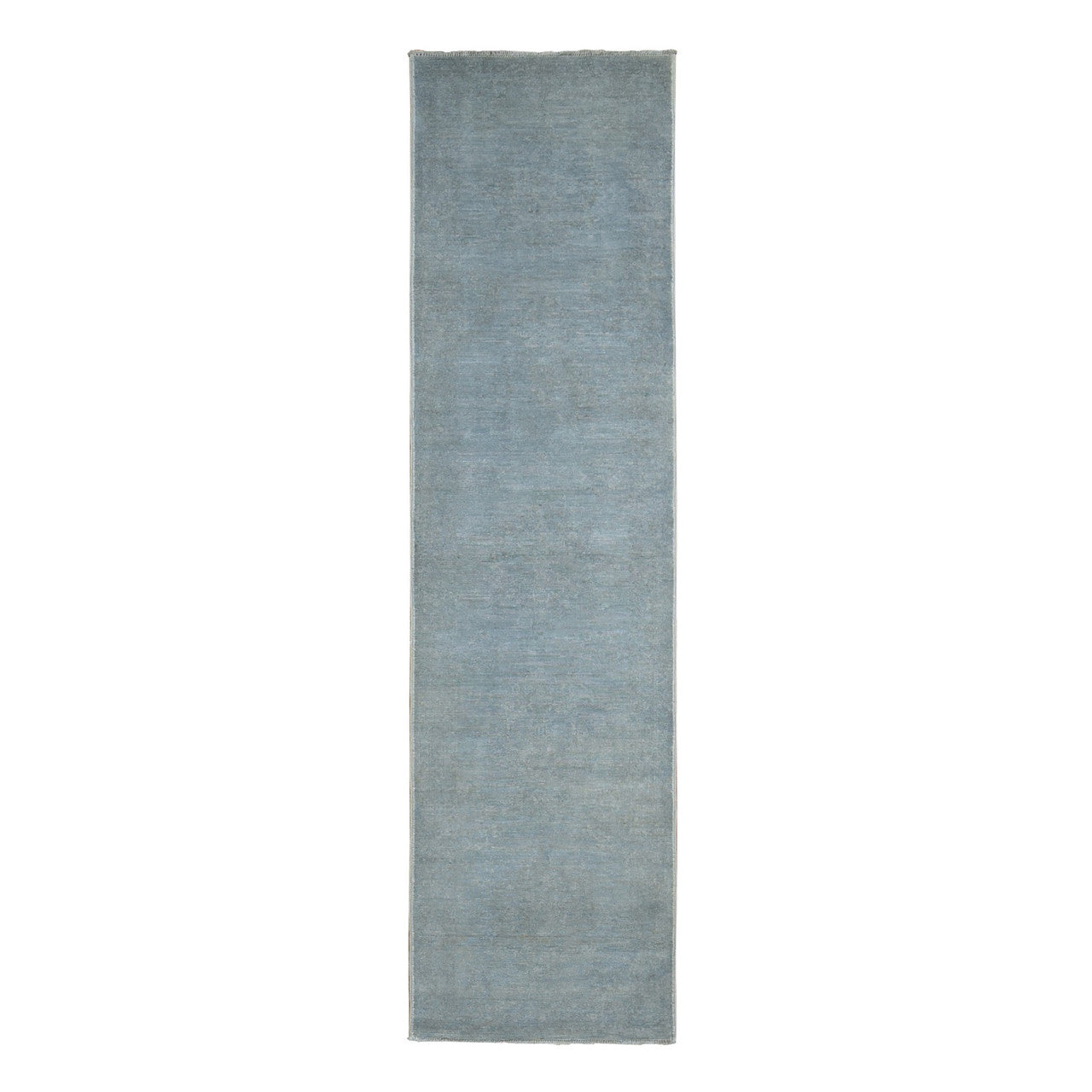 Gray 2'7" x 9'10" Oushak And Peshawar Hand knotted Wool Rug - Sku: O087691