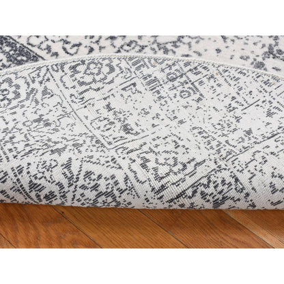 Transitional Wool Hand Loomed Rug Ivory No Border 6.0X6.0 -O087714